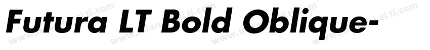 Futura LT Bold Oblique字体转换